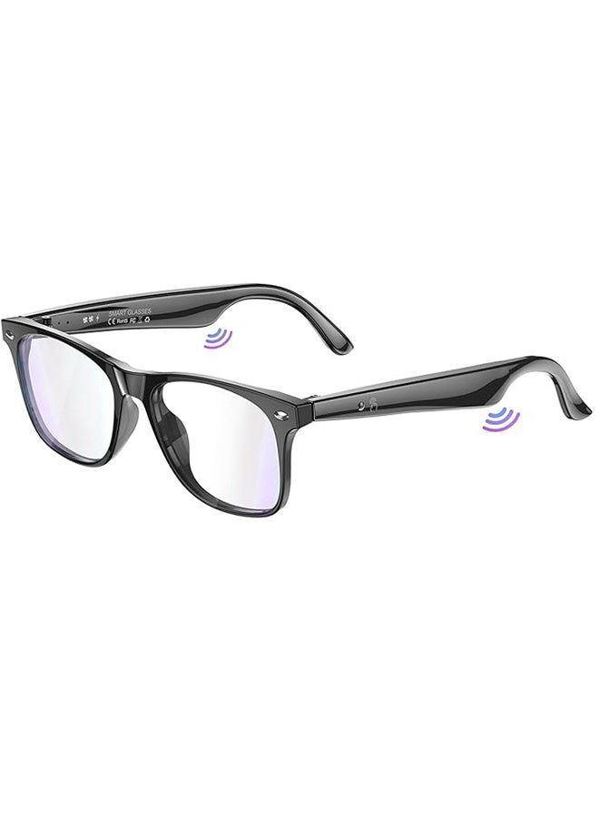HAVEN Smart Glasses with AI, Polarized Sunglasses with Bluetooth Speaker, Athletic, Outdoor, Sports UV Protection and Voice Control, Smart AI translation Glasses and Headphones, Translation in 144 languages, AI Chat, Music, Assistant via Bluetooth 5.4 - Black